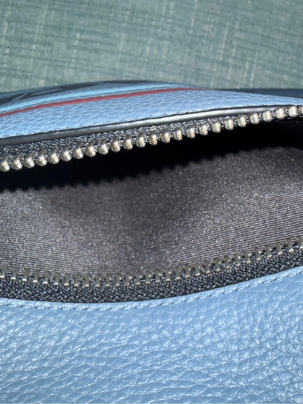 Rare Coach Gunmetal Gray Leather full-size unisex backpack excellent condition - Picture 9 of 10
